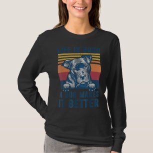 T-shirt Pit Bull Dog Pit Bull Chien Papa Maman Hommes Femm