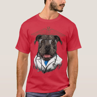 T-shirt Pit Bull Dogtor Vétérinaire Vétérinaire Chien Doct