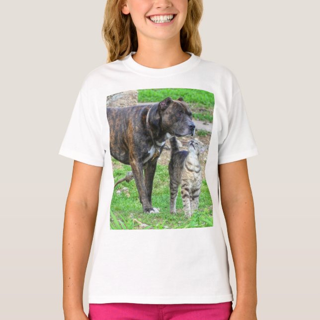 T-shirt Pit Bull et Cat (Devant)