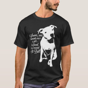 T-shirt Pit Bull - Jamais Secouru Un Pit Bull