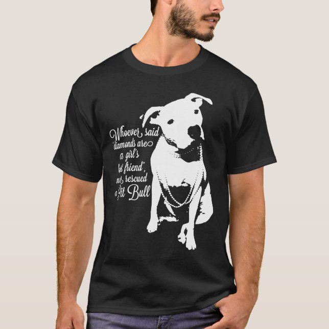 T-shirt Pit Bull - Jamais Secouru Un Pit Bull (Devant)