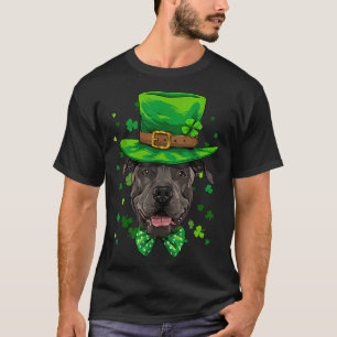 T-shirt Pit Bull Leprechaun Jour de la Saint Patrick Chien