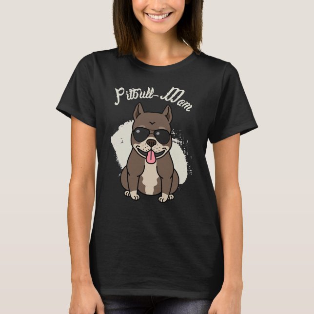 T-shirt Pit Bull Maman (Devant)