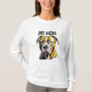 T-shirt Pit Bull Maman   AMOUREUX DES CHIENS