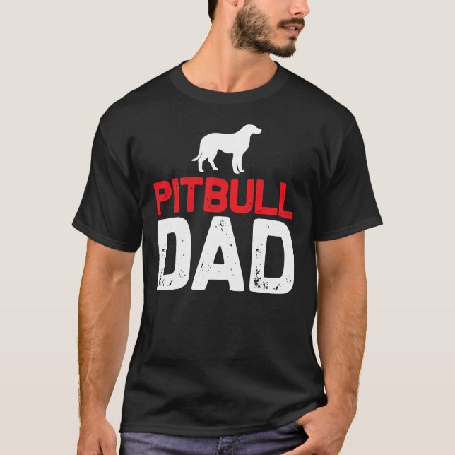 T-shirt Pit Bull Papa ! (Devant)