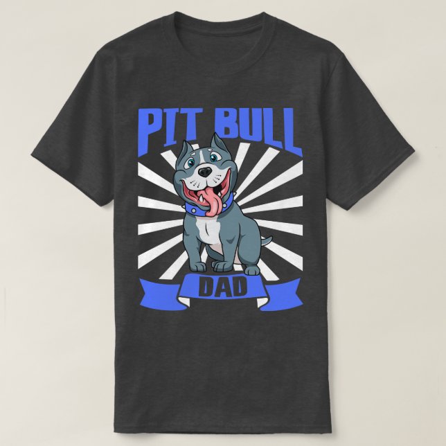 T-shirt Pit Bull Papa Pit Bull (Design devant)