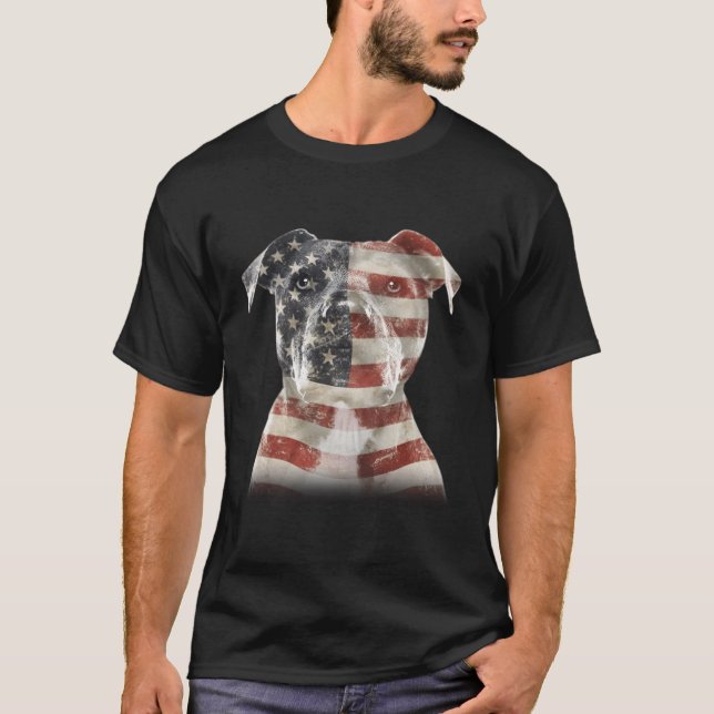 T-shirt Pit Bull Pitbull Propriétaire de Pitbull Usa (Devant)