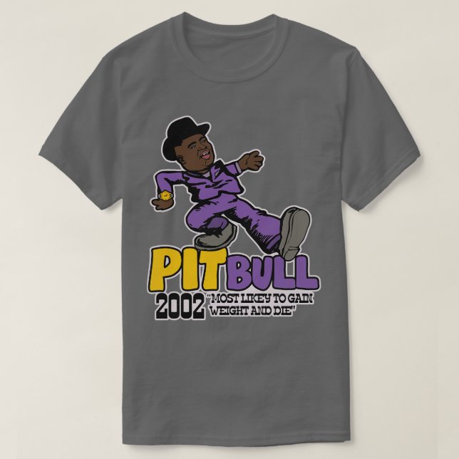 T-shirt Pit Bull Playa Haters Ball Pimp Walk (Design devant)