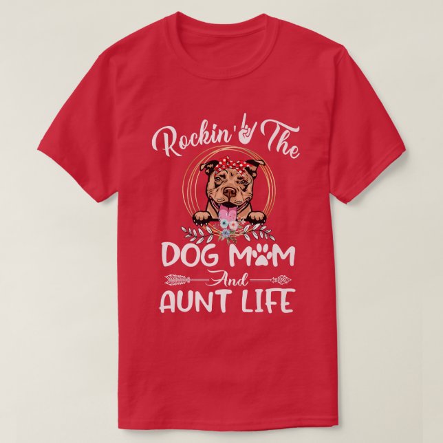 T-shirt Pit Bull Rocking (Design devant)
