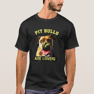 T-shirt Pit Bulls Drôles Sont Papillon Sur Nez Chien Posit