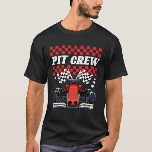 T-shirt Pit Crew Race Car Hébergement Parties Parents Pit 