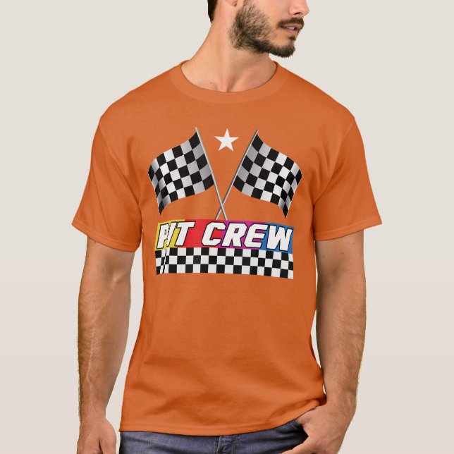 T-shirt Pit Crew Racing Day for Stock Race Day Parties (Devant)