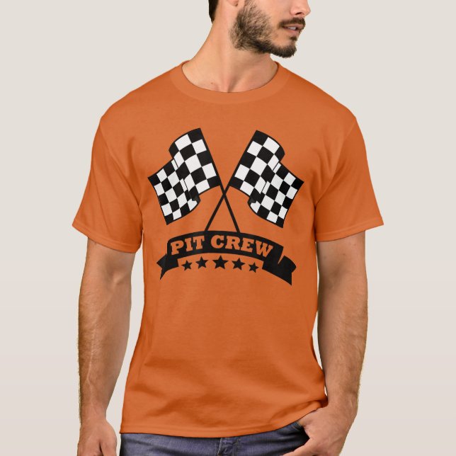 T-shirt Pit Crew Racing Lover for Race Parties (Devant)