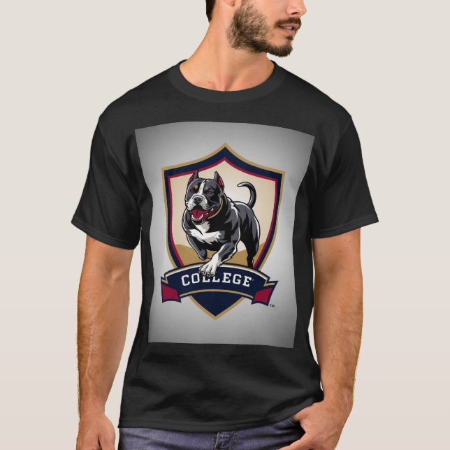 T-shirt Pitbull à l'université : Logo (Devant)