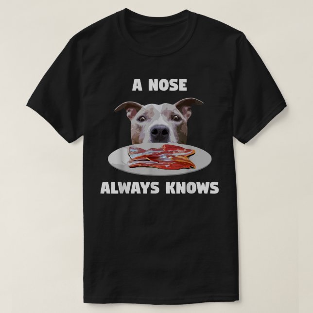 T-shirt Pitbull amusant Un Nez Connaît Toujours Le Proprié (Design devant)