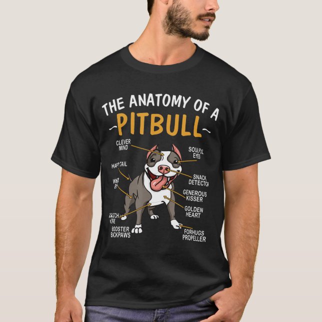 T-shirt Pitbull Anatomy (Devant)