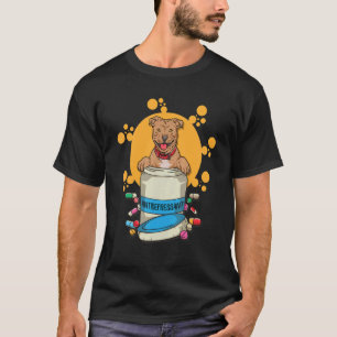 T-shirt Pitbull Antidépresseur Pour Propriétaire De Chiens