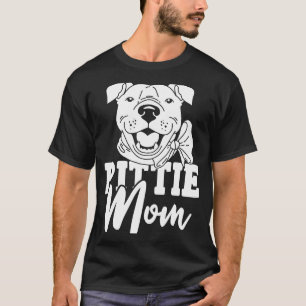 T-shirt Pitbull Ban Mère Chien race Pittie Maman