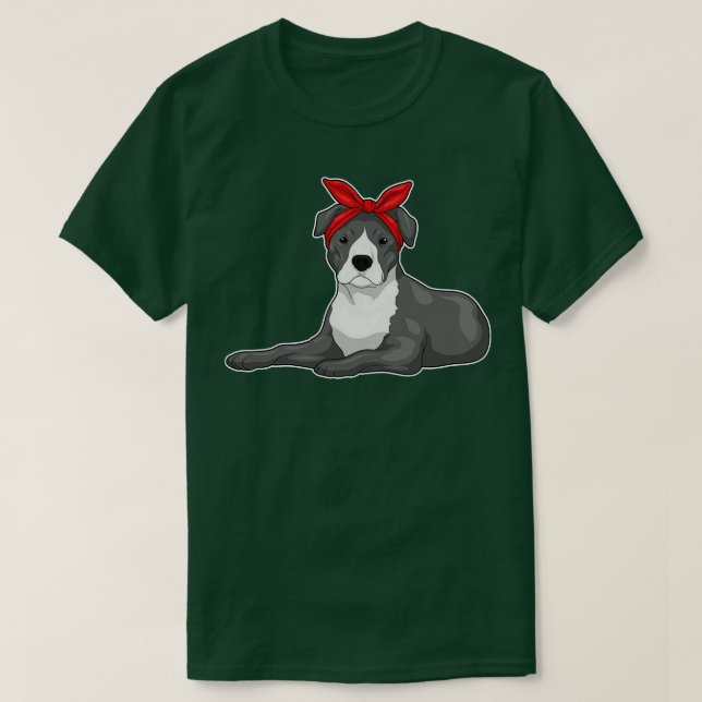 T-shirt Pitbull Bandana (Design devant)