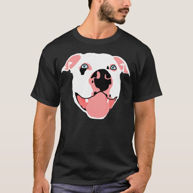 T-shirt Pitbull blanc (Devant)