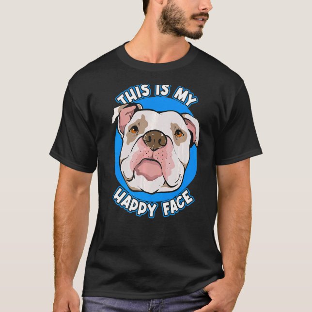 T-shirt Pitbull Ceci est mon joyeux citation de Pitbulls F (Devant)