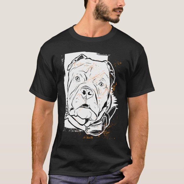 T-shirt Pitbull Chien 4 (Devant)