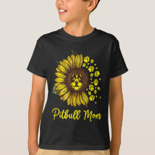 T-shirt Pitbull Chien Tatouage J'Aime Maman Tatouage Lover