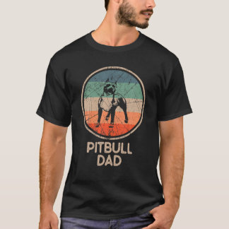 T-shirt Pitbull Chien - Vintage Pitbull Papa