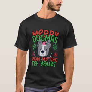 T-shirt Pitbull Christmas Pet Joyeux Dogmas Amoureux des c