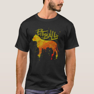 T-shirt Pitbull Coloré