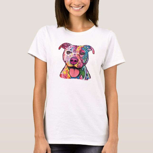 T-shirt Pitbull coloré (Devant)