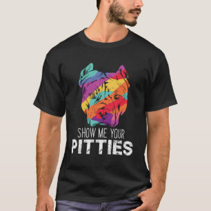 T-shirt Pitbull coloré drôle Chien Amant Pittie Propriétai
