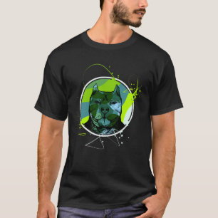 T-shirt Pitbull coloré Terrier Chien Aimer Papa maman Garç