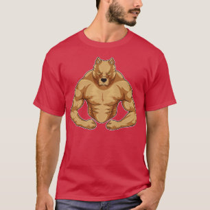 T-shirt Pitbull comme Bodybuilder extrême