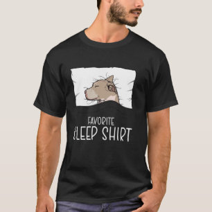 T-shirt Pitbull de chemise de nuit préféré, chien Pitbull