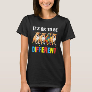 T-shirt Pitbull de sensibilisation à l'autisme pour papa c