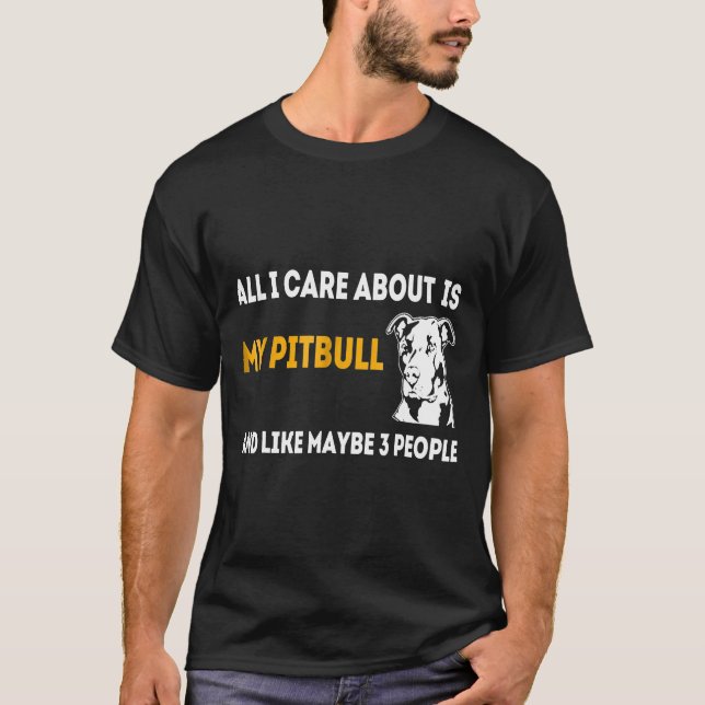 T-shirt Pitbull Demon Tee My Pitbull (Devant)