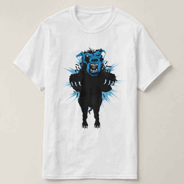 T-shirt Pitbull fou  (Design devant)