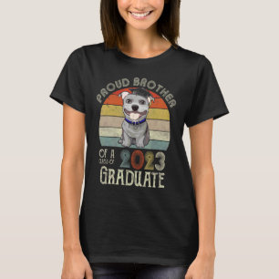 T-shirt Pitbull Graduation Fier Frère D'Une Classe De 202