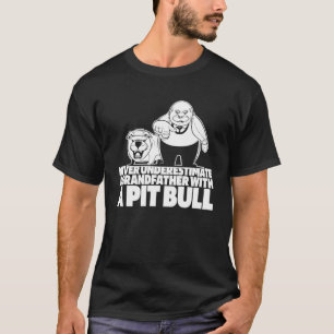 T-shirt Pitbull Grandpa Chien race Pitbull Ban
