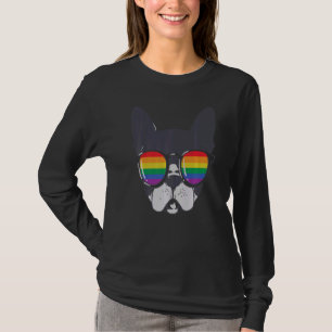 T-shirt Pitbull Lgbtq Gay pride Chien Rainbow Graphisme Pa