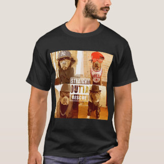 T-shirt Pitbull Love Straight Outta Secourir Funny Pit Bul