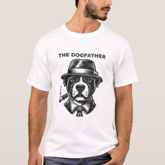 T-shirt Pitbull Lover Gift DogFather Dog Papa Dad
