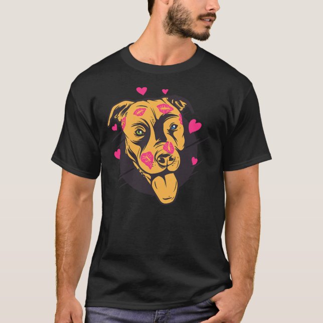 T-shirt Pitbull Lover Pit Bull Dog Lover Animale Secourt (Devant)