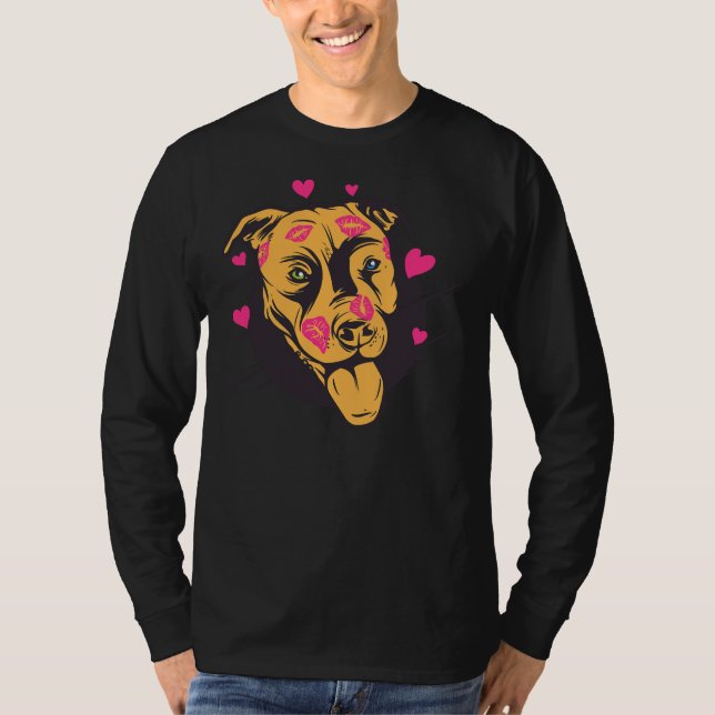 T-shirt Pitbull Lover Pit Bull Dog Lover Animale Secourt (Devant)