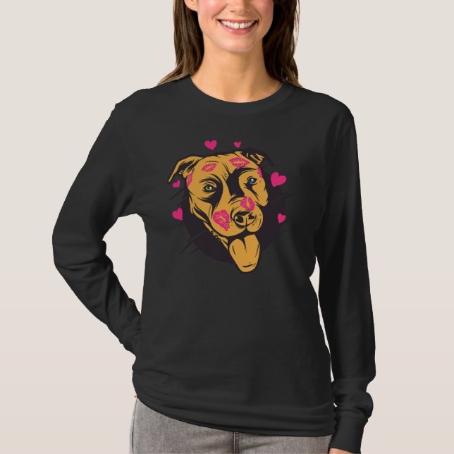 T-shirt Pitbull Lover Pit Bull Dog Lover Animale Secourt (Devant)