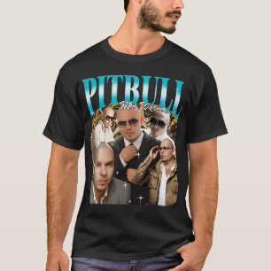 T-shirt Pitbull M. Monde entier Vintage