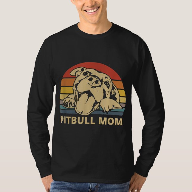 T-shirt Pitbull Maman design pour Pitbull et Pibble Moms (Devant)
