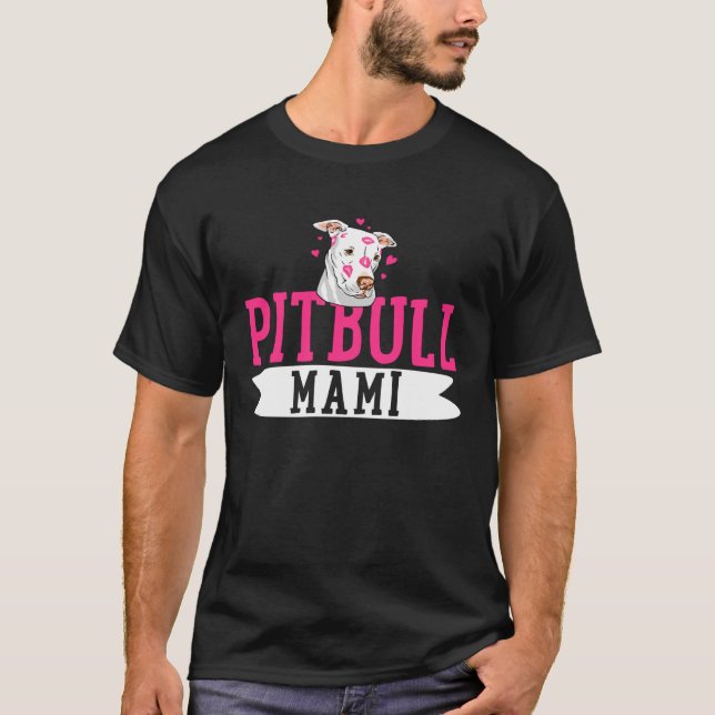 T-shirt Pitbull Mami Pit Bull Terrier Dog Pibble Propriéta (Devant)