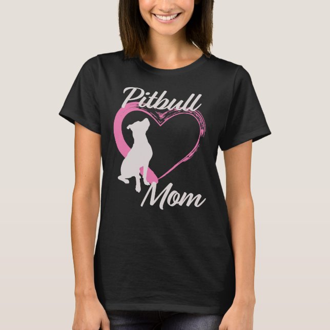 T-shirt Pitbull Mom (Devant)